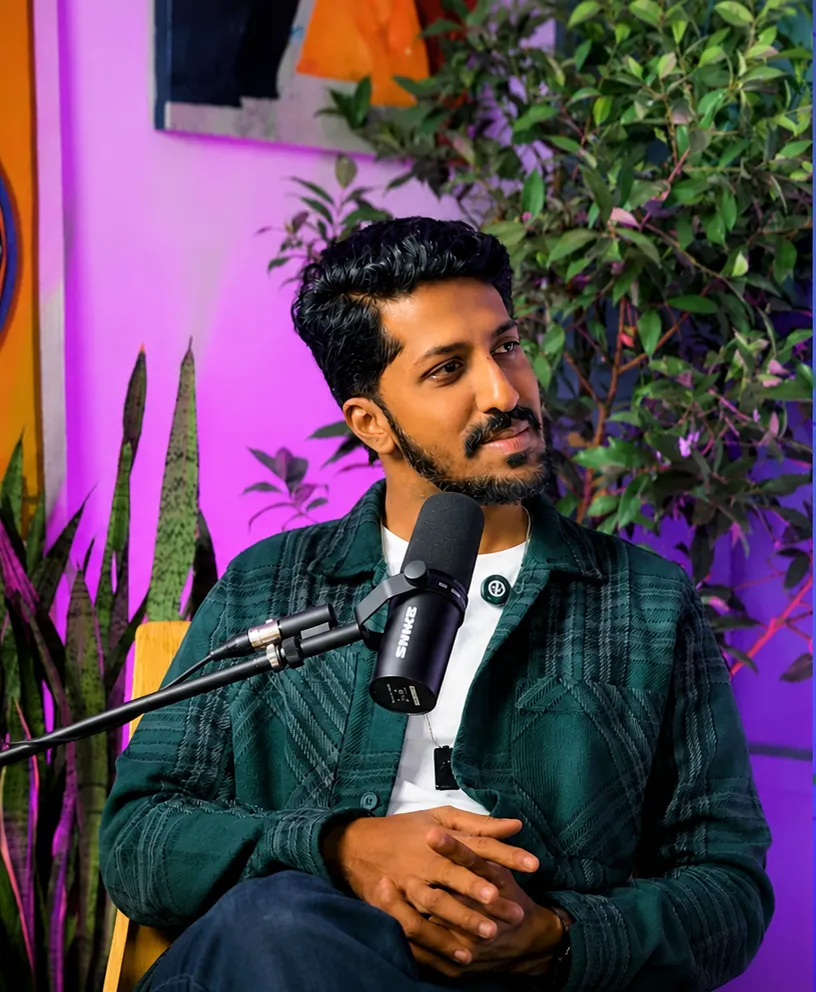 Professional creator in studio